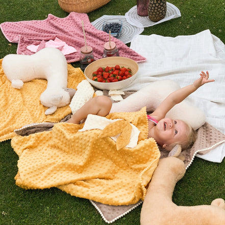 2in1 Blanket with Baby Comforter - Mustard