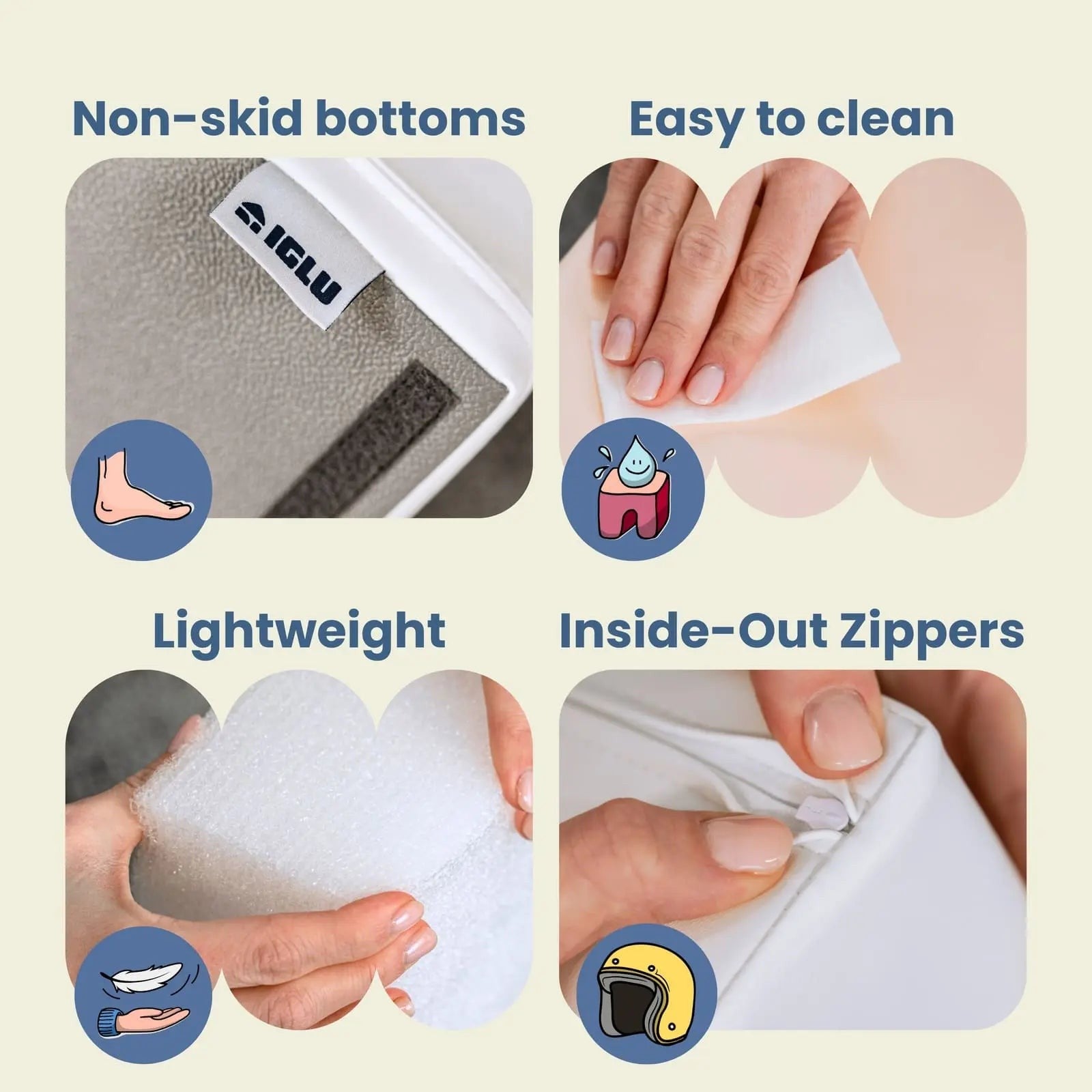 Soft Play 6 Foam Block Set - Pink & Green Explorer