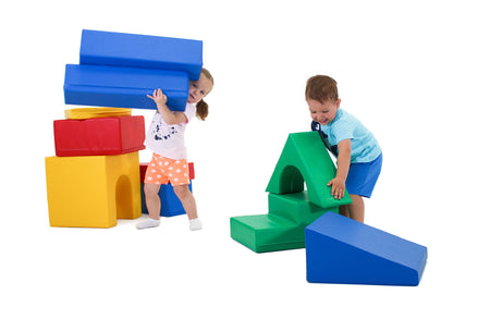 Soft Play 10 Foam Block Set - Multicolor Creativity