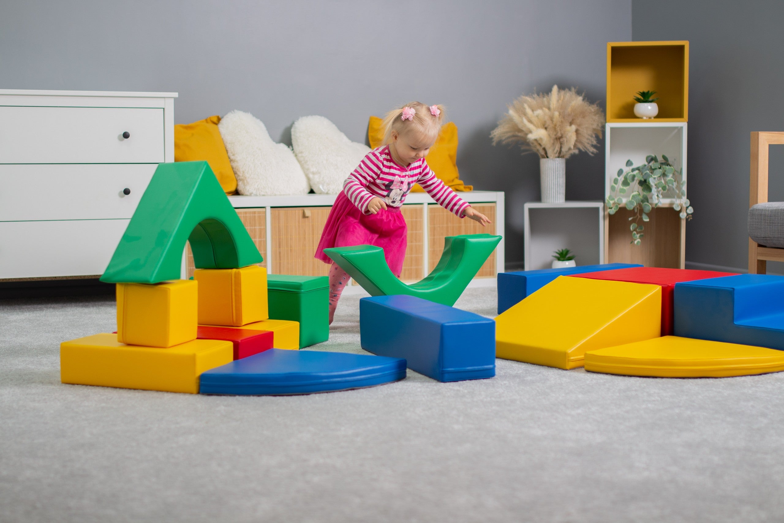 Soft Play 10 Foam Block Set - Multicolor Creativity