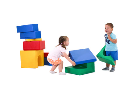 Soft Play 10 Foam Block Set - Multicolor Creativity