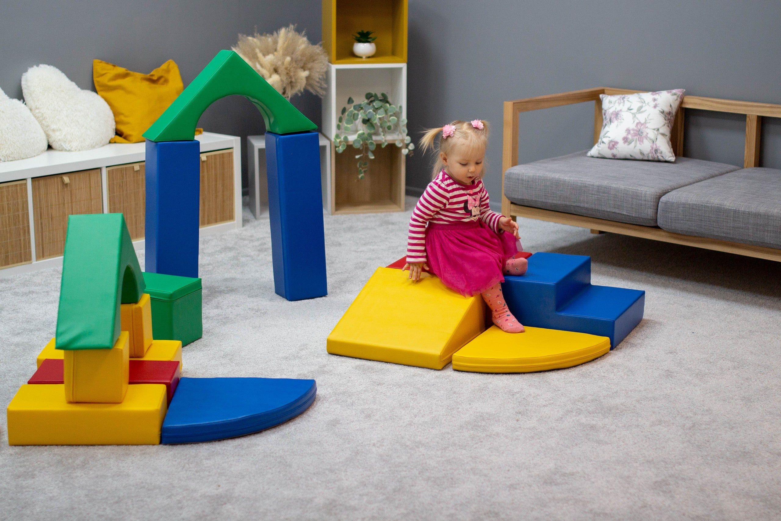 Soft Play 10 Foam Block Set - Multicolor Creativity