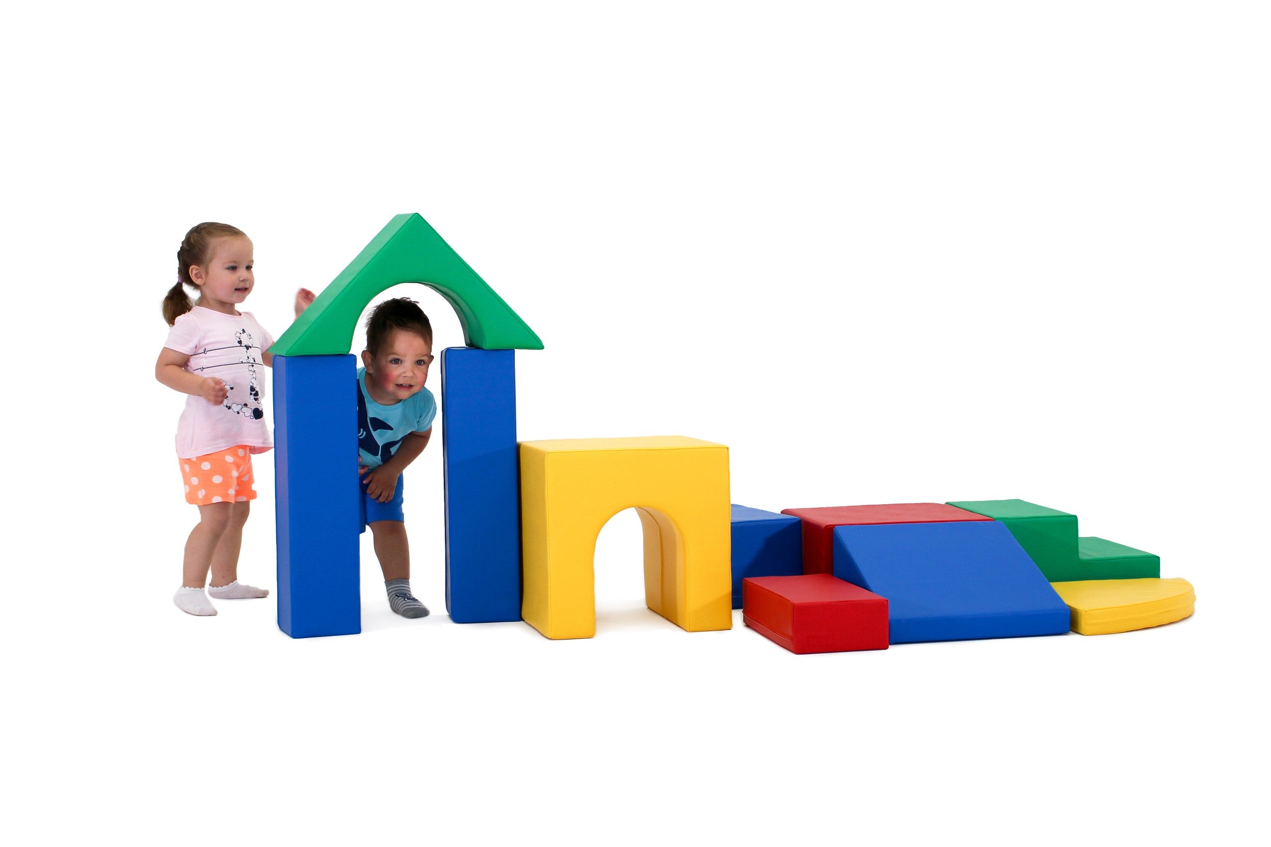 Soft Play 10 Foam Block Set - Multicolor Creativity