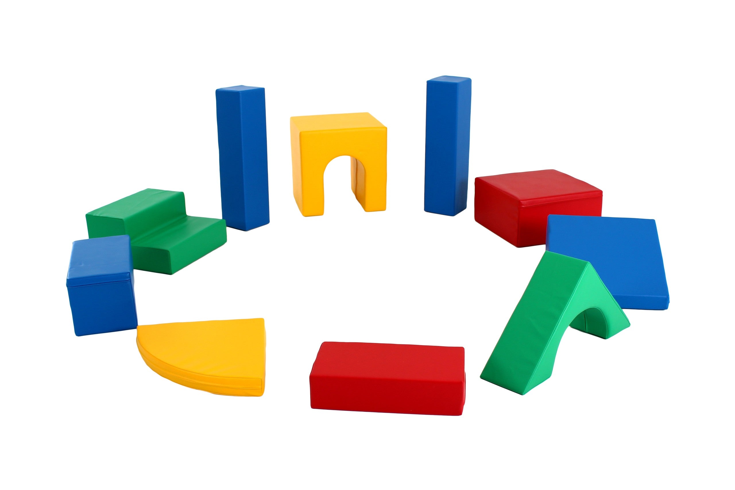 Soft Play 10 Foam Block Set - Multicolor Creativity