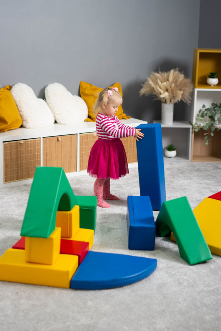Soft Play 10 Foam Block Set - Multicolor Creativity