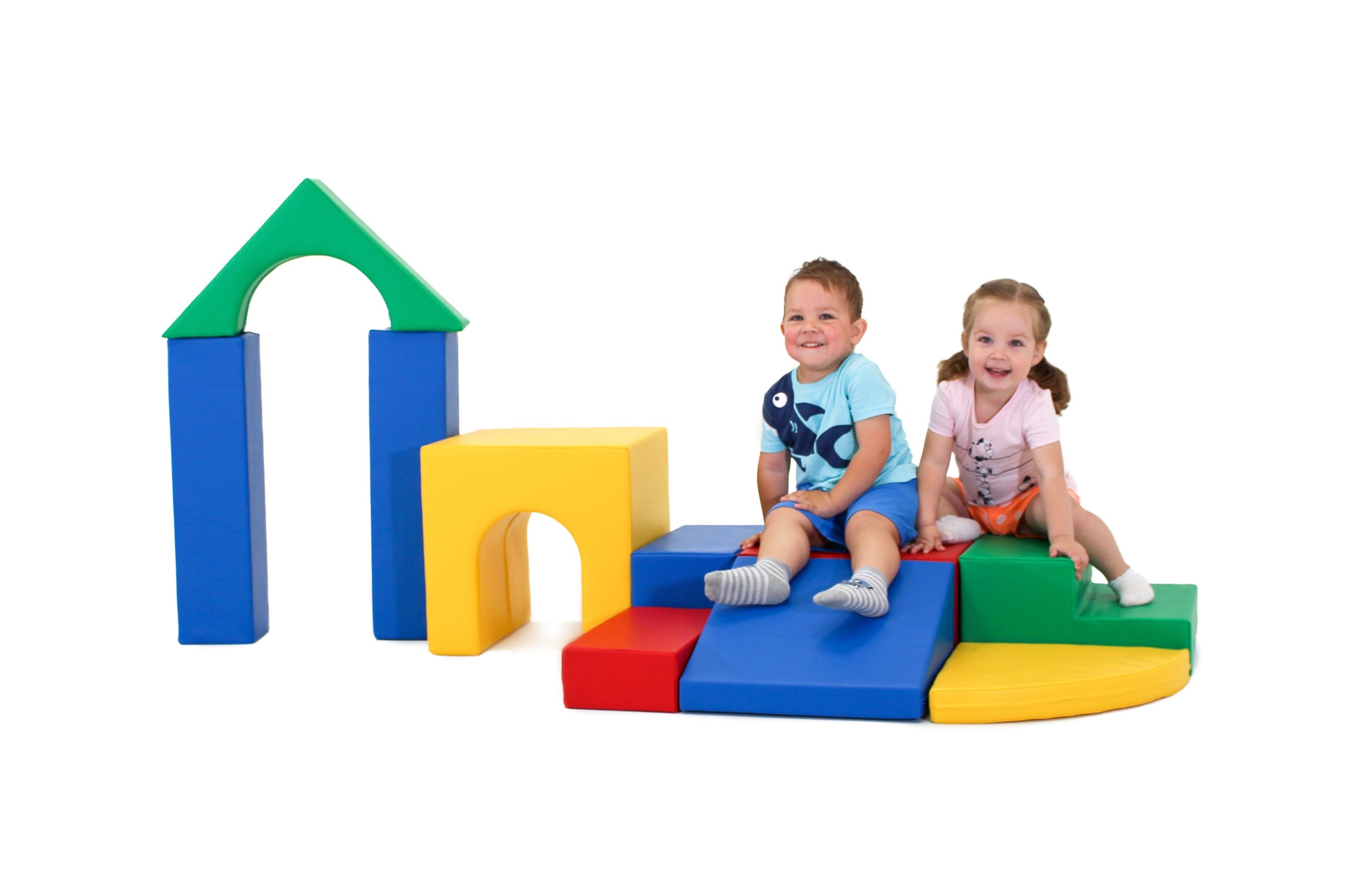 Soft Play 10 Foam Block Set - Multicolor Creativity