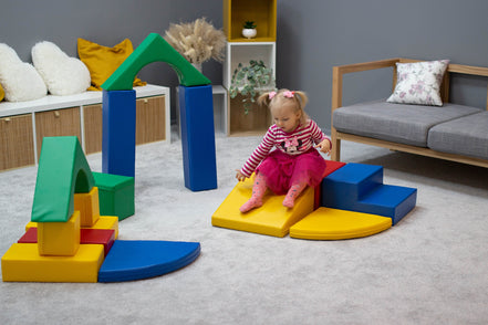 Soft Play 10 Foam Block Set - Multicolor Creativity