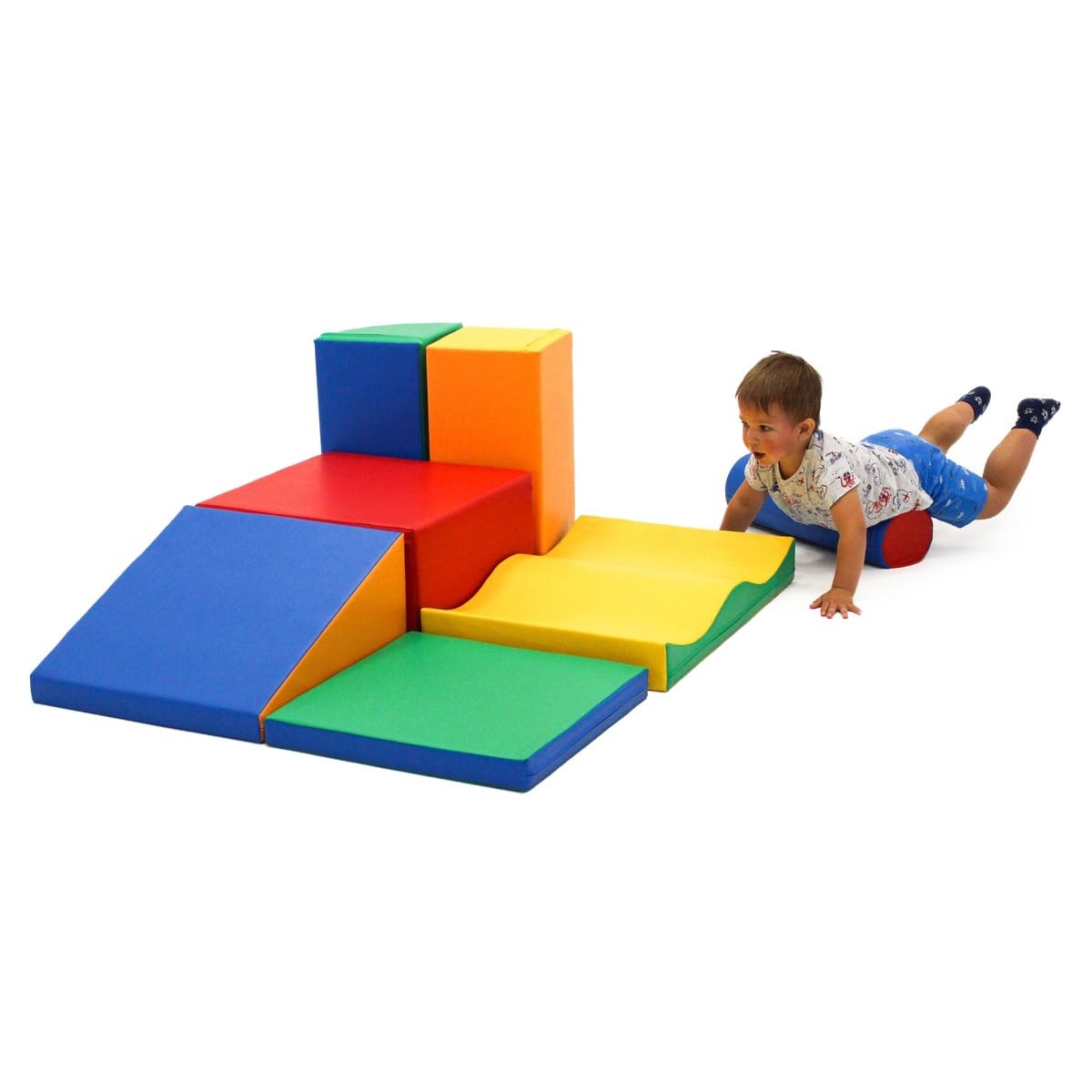 Soft Play 7 Foam Block Set - Multicolor Discoverer