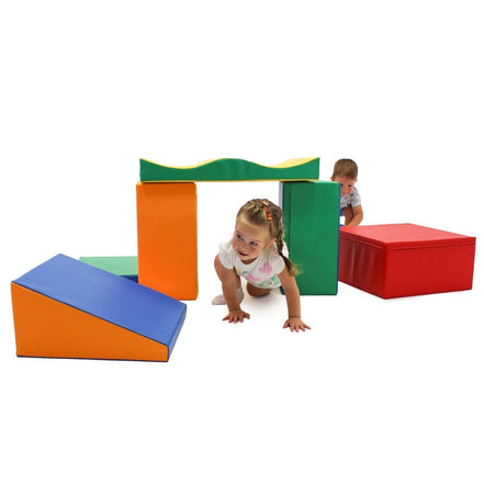 Soft Play 7 Foam Block Set - Multicolor Discoverer
