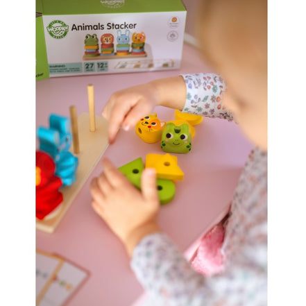 Montessori Puzzle Pyramid With Animals