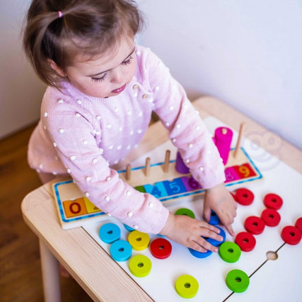 Puzzle For Learning Colors And To Count