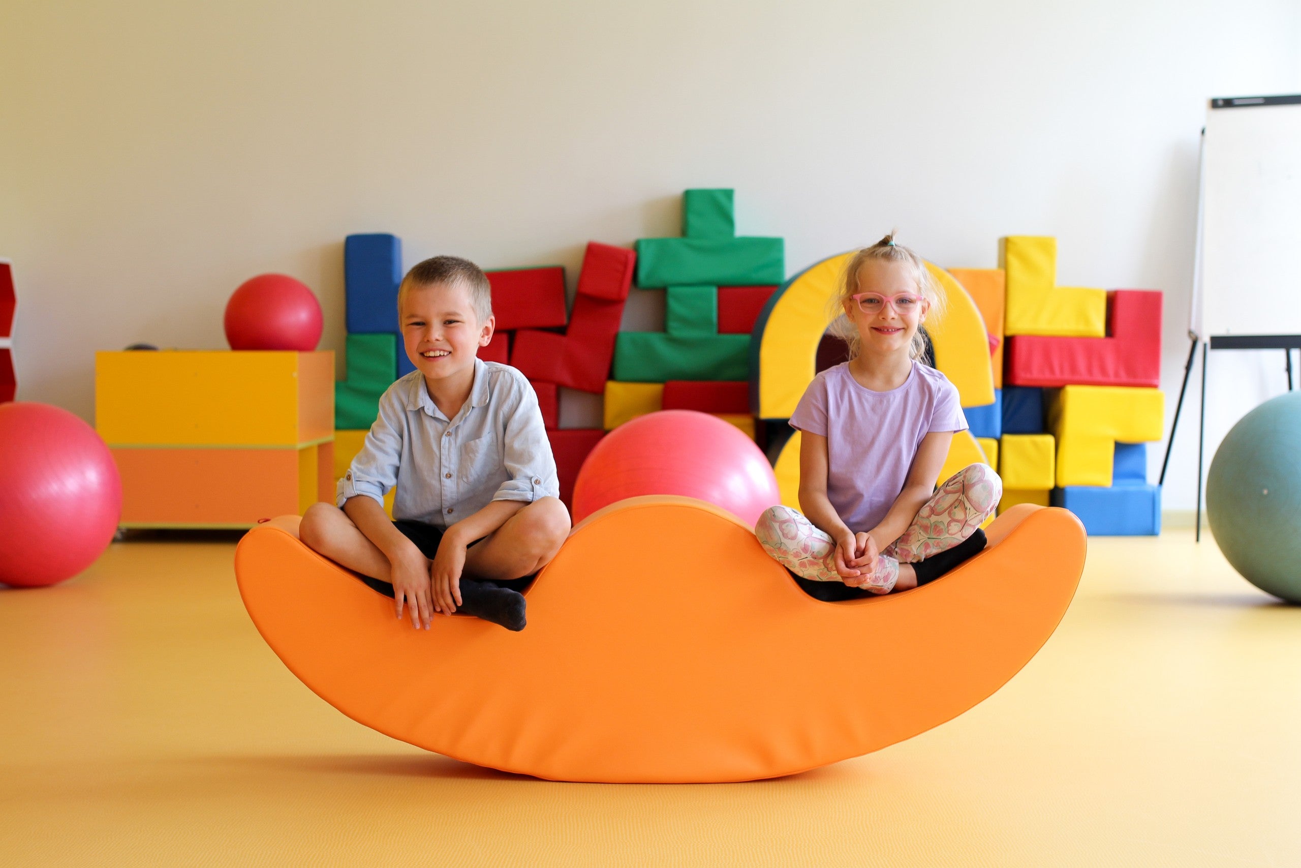 Soft Play Double Rocker Buddy - Orange