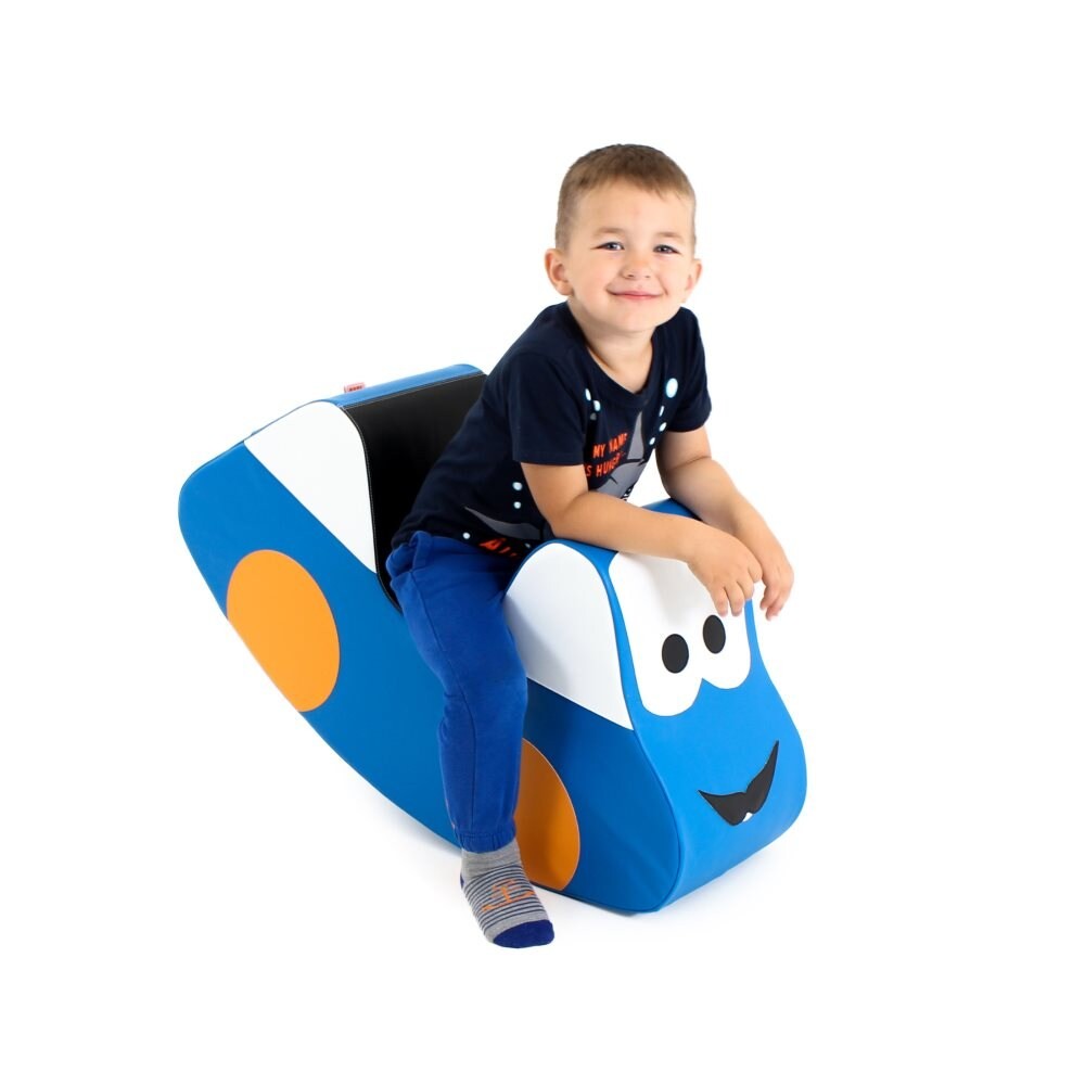 Soft Play Ride On Toy - Blue Car