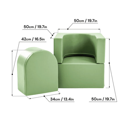 Soft Play Sofa Chair Snoozy - Green