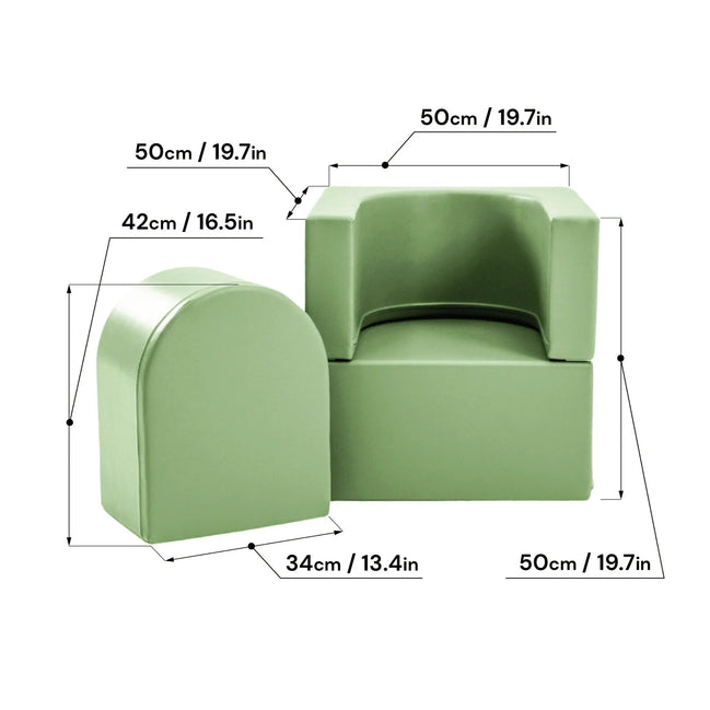 Soft Play Sofa Chair Snoozy - Green